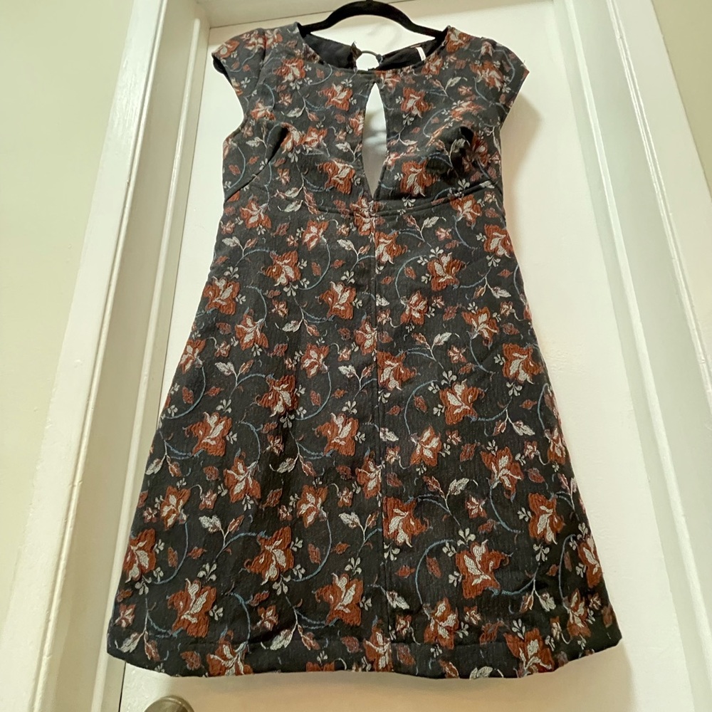 Free People Structured Floral Mini Dress - Picture 2 of 16